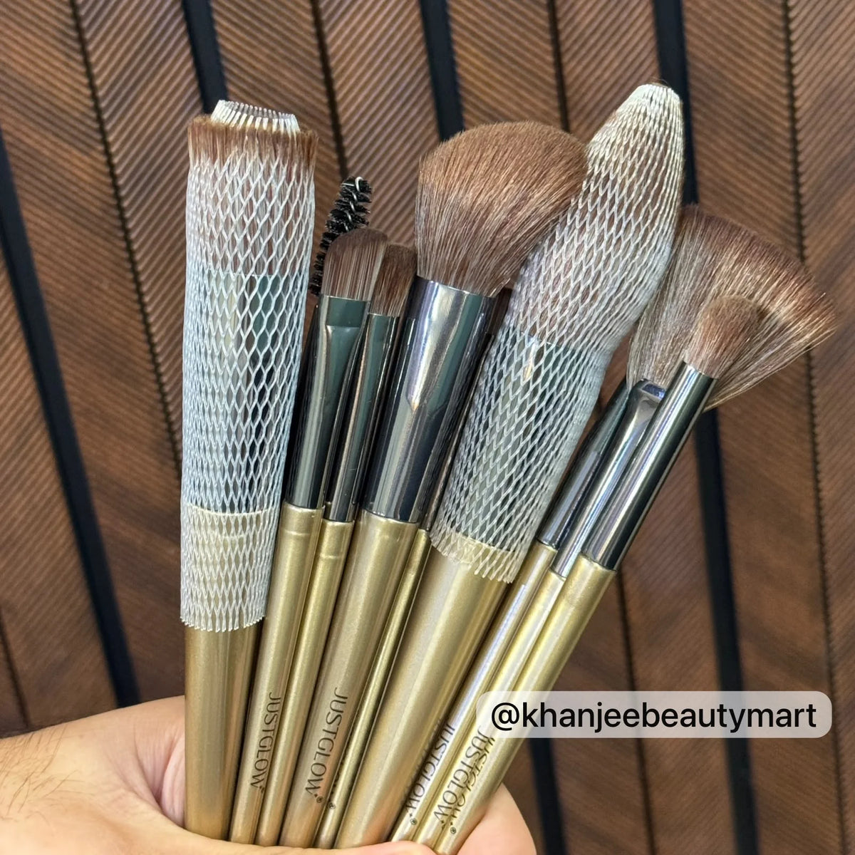JustGlow Beauty Professional 10 Pc Makeup Brush Set