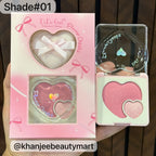 Plump Cheeks Blushon Palette & Makeup Puffs – 4 Color Blush Set