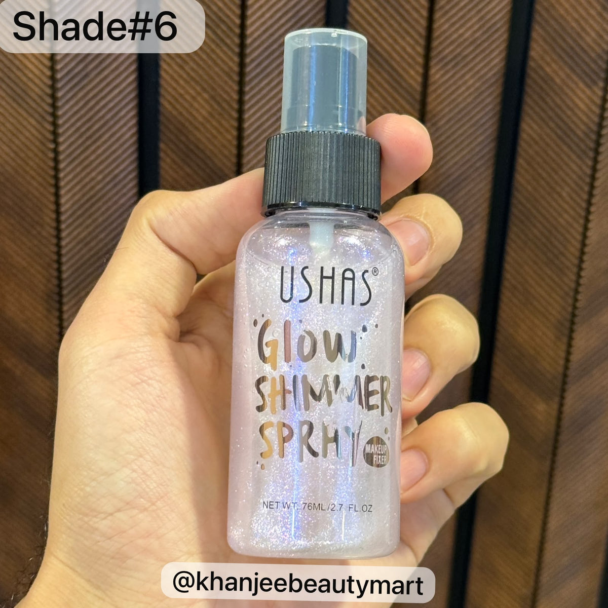 Ushas Glow Shimmer Fix Spray – Makeup Setting Spray