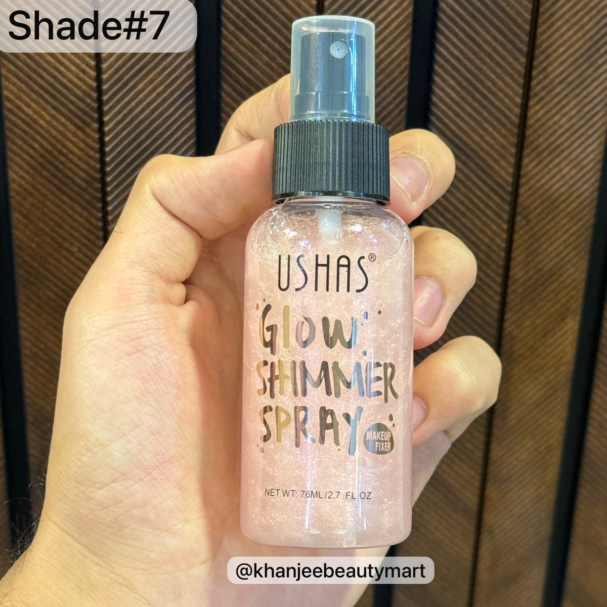 Ushas Glow Shimmer Fix Spray – Makeup Setting Spray