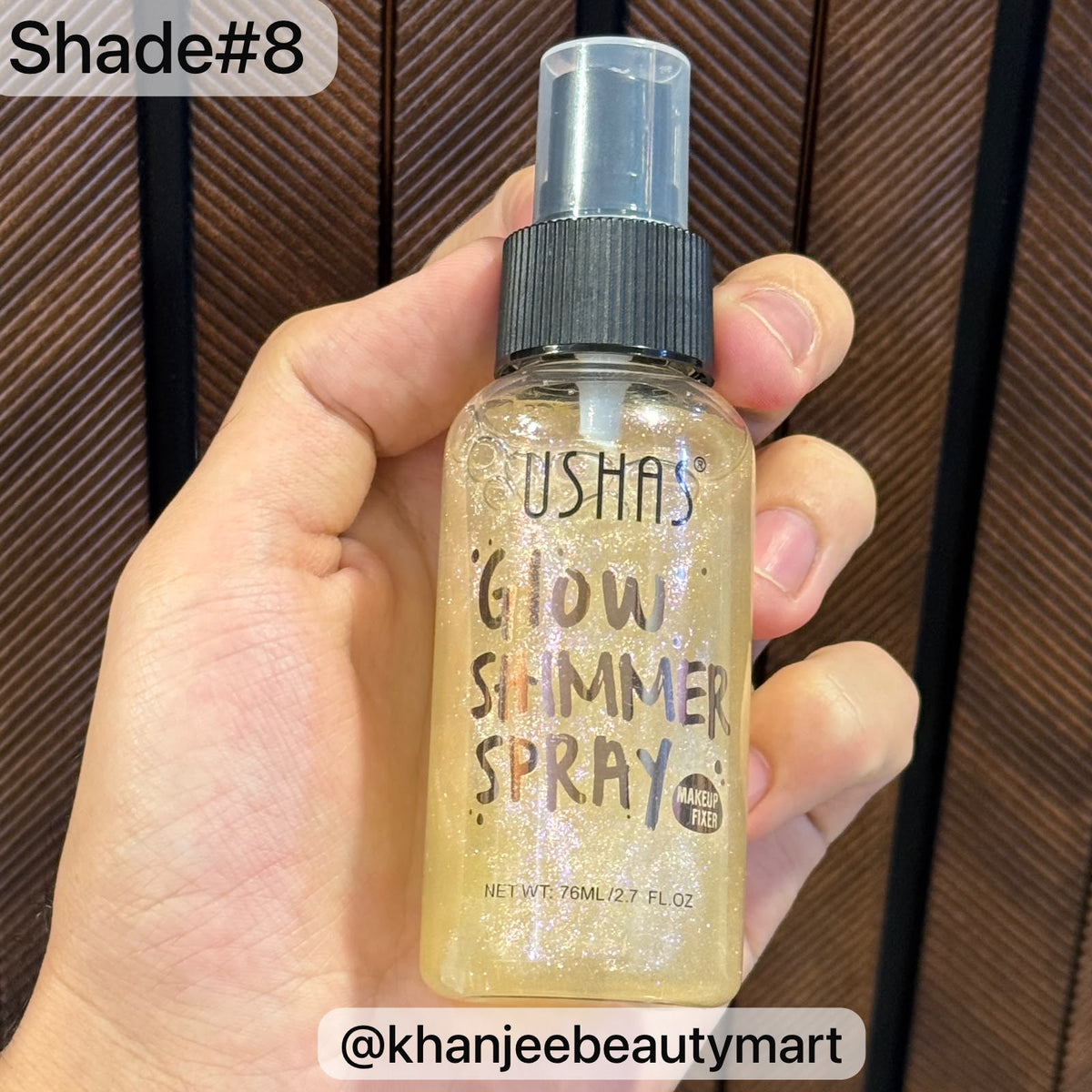 Ushas Glow Shimmer Fix Spray – Makeup Setting Spray