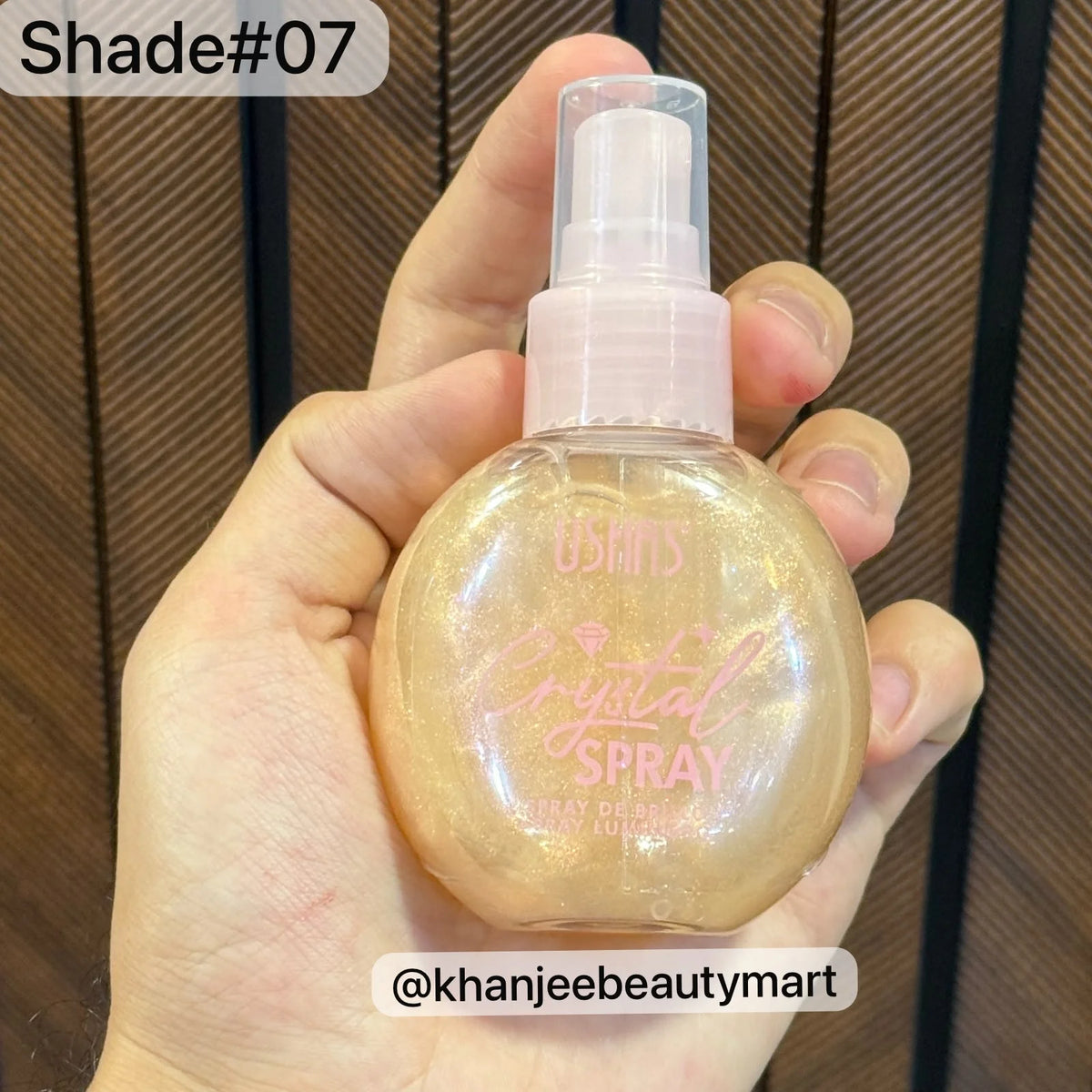Ushas Crystal Spray Makeup Fixer & Shimmer Spray