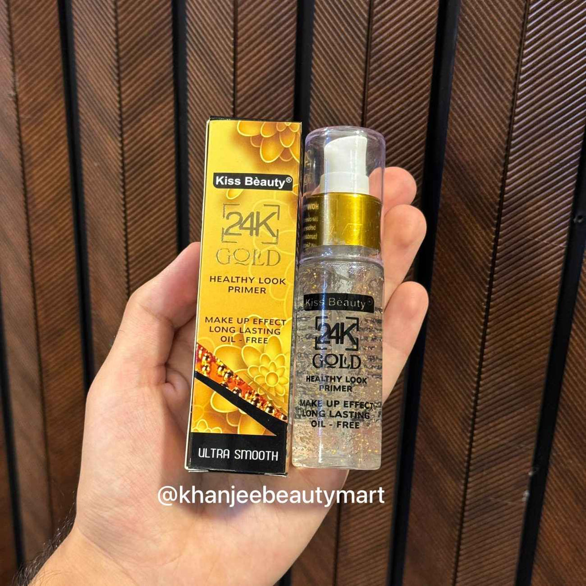 Kiss Beauty 24K Gold Healthy Look Primer – Radiant & Smooth Makeup Base
