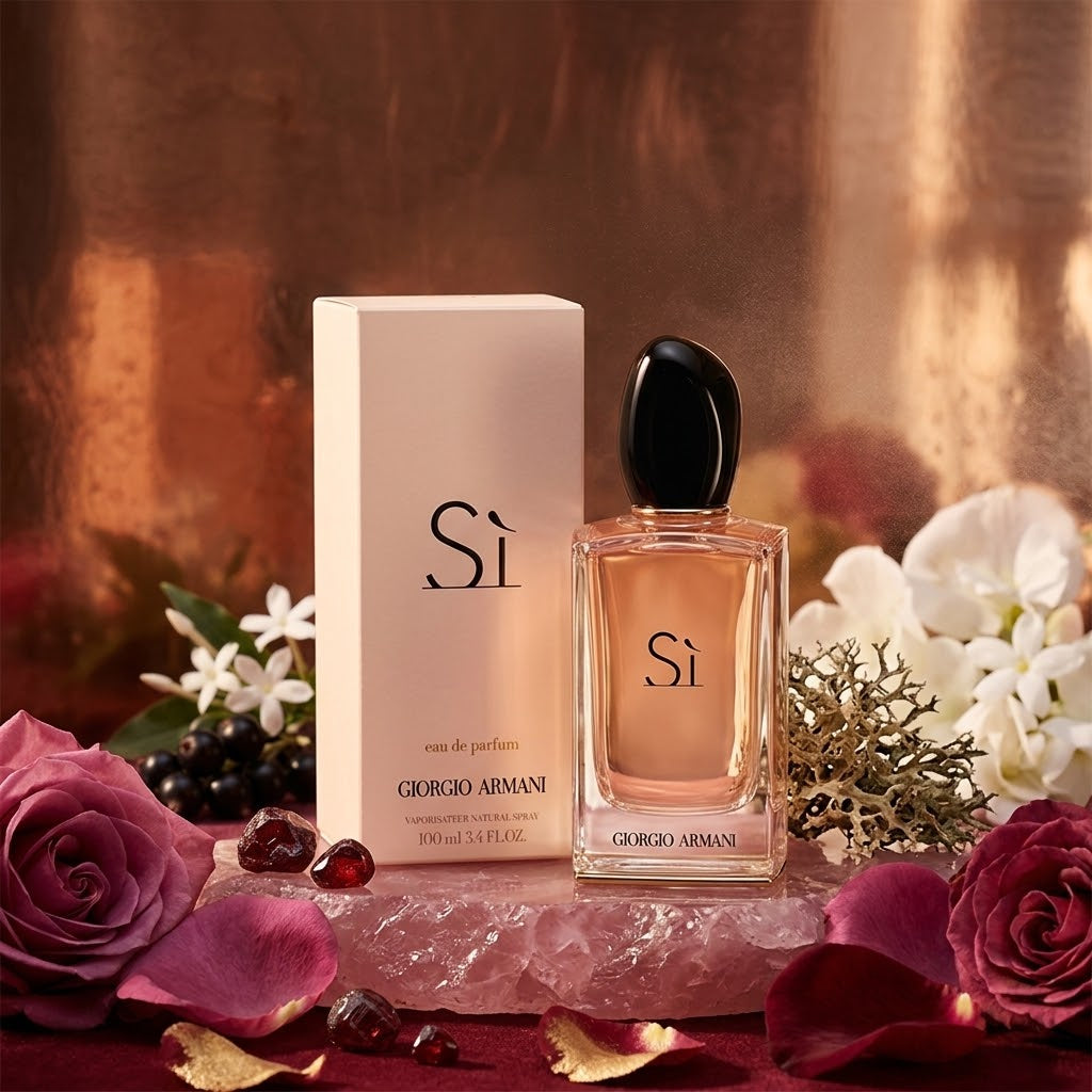 Giorgio Armani Sì Eau de Parfum 100ml – Elegant Fruity Chypre Perfume for Women