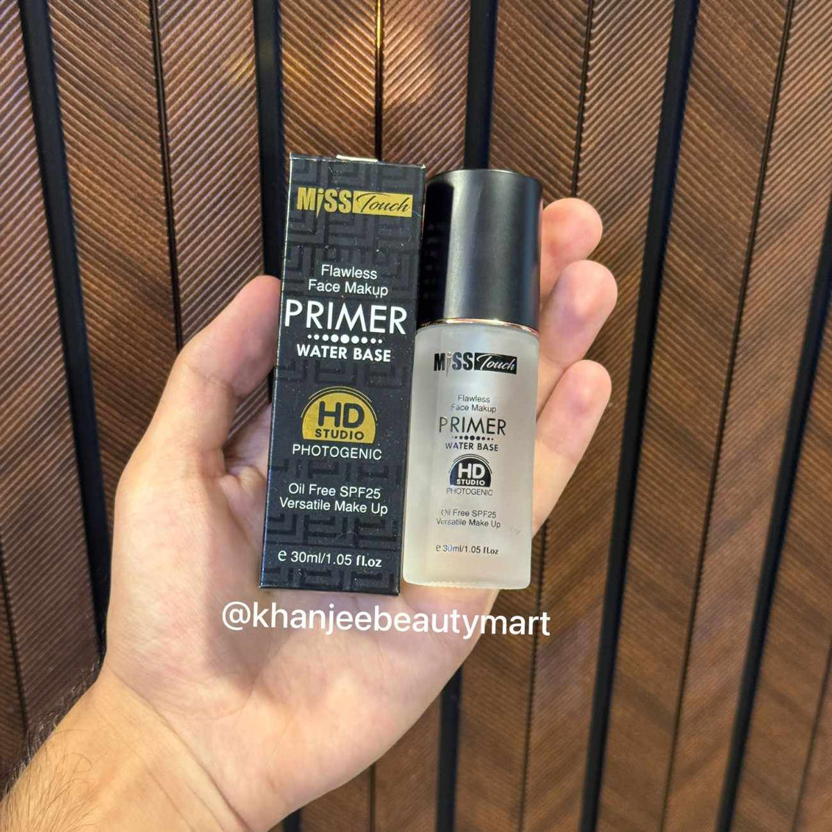 Miss Touch Flawless Face Makeup Primer Water Base Oil Free SPF25 – Smooth & Lightweight Primer