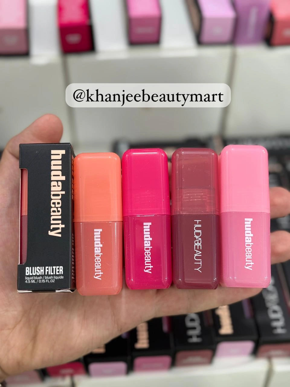 Huda beauty Iiquid Blush 6 shades