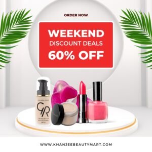Makeup Weekend Discount Deal GR Foundation, Loose Powder, Lipstick, Nail Polish.