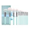 Light Blue 12 pcs Makeup Brush Set