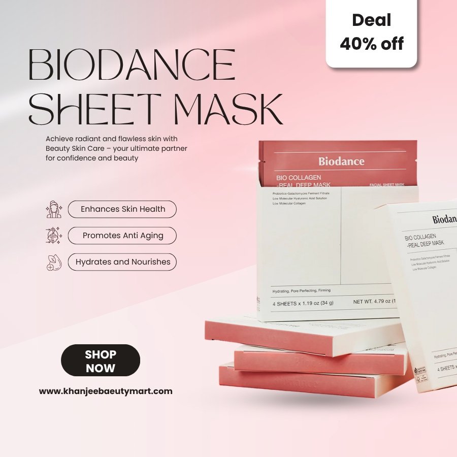 Biodance Sheet Mask Deal Of The weak 4pcs Pack Box 40% discount