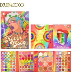 Kevin & Coco 117 Color Eyeshedow Book Palette with Blush