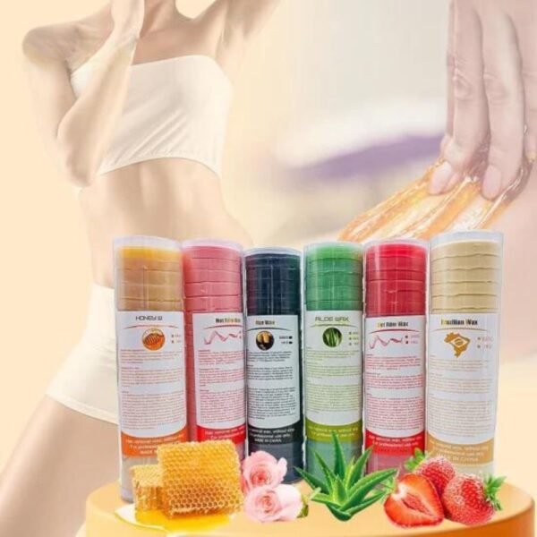 Hair Removing Hard Wax Mix Flavour Honey & Aloe Vera 500-gm jar