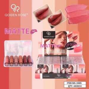 Qoiden Rose Matte Colour Lip Gloss 6-pc Packet