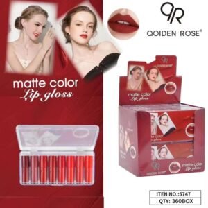 Qoiden Rose Matt Color Lip Gloss 6-pc Packet