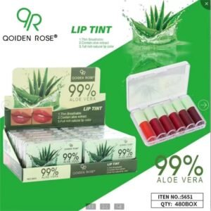 Qoiden Rose 99% Aloe Vera Lip Tint 6-pc Packet