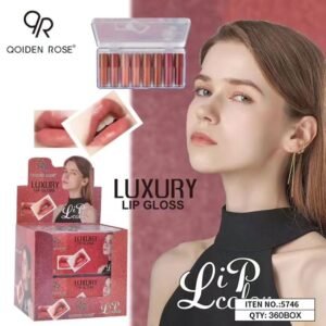 Qoiden Rose Luxury Lip Gloss 6-pc Packet
