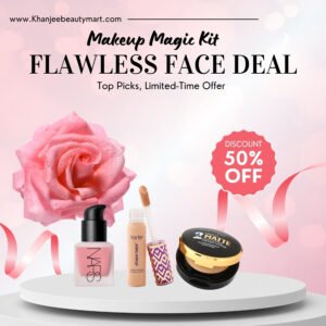 Makeup Magic Kit- Tart concealer, Nars Blush, Emelie Face-Powder