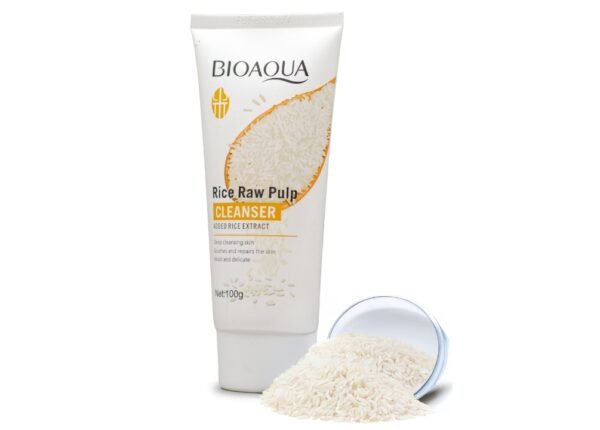 BioAqua Rice Raw Pulp Face Cleanser 100g.
